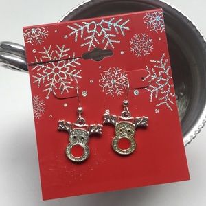 Christmas Reindeer Dangle Earrings